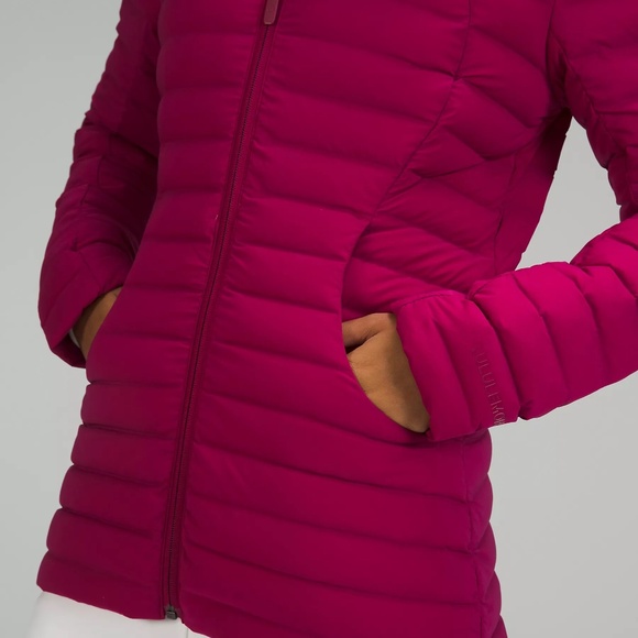 NWT lululemon athletica Pack It Down Jacket Women's Size 4 in Pomegranate (Pink) - Picture 6 of 16
